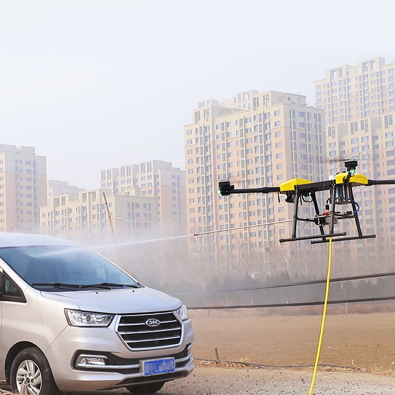 Remote Control 100m High Building Cleaning Drone 3000 psi high pressure Window Cleaning Drone Roof Washing Drone Solar Panel Cleaning Drone