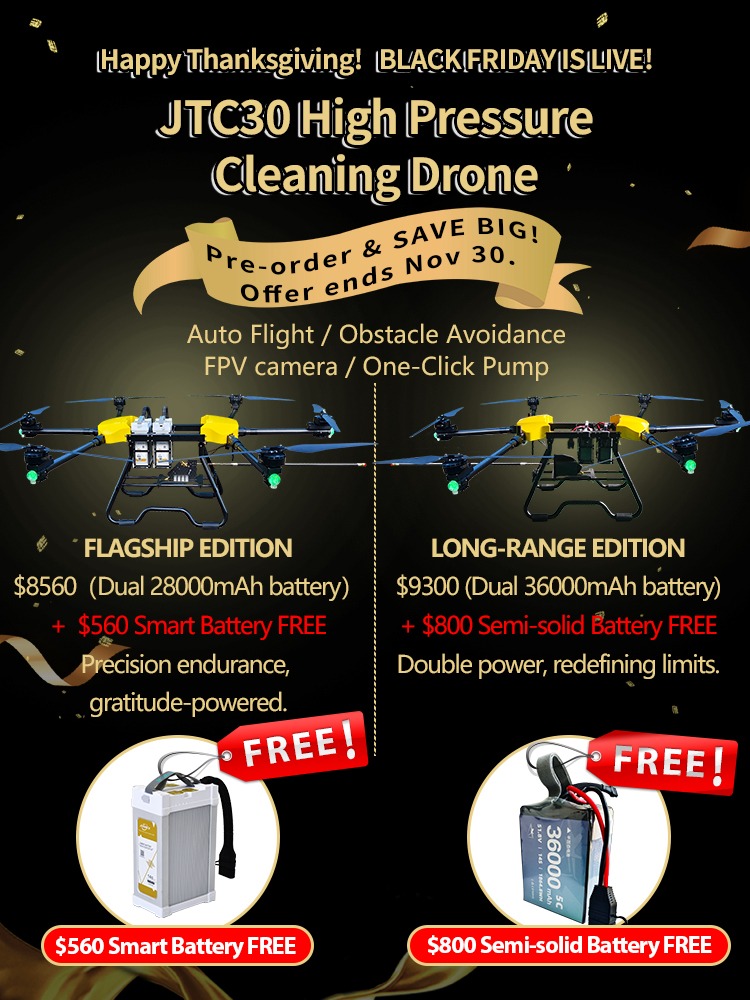 BLACK FRIDAY DEAL: JTC30 High-Pressure Cleaning Drone!