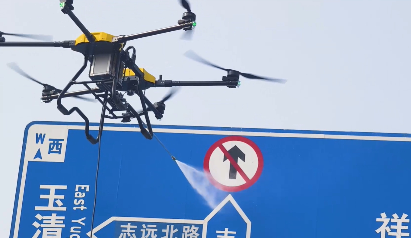 Cleaning A Billboard Using A Drone Involves Several Steps To Ensure The Task Is Done Safely And Effectively