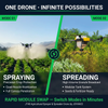 JT40 2‑in‑1 Agricultural Drone | All‑Weather Crop Protection & Granular Spreading UAV
