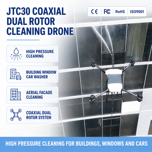 JTC30 Coaxial Dual‑Rotor Cleaning Drone‑High‑rise Facade Solution with 110× Efficiency