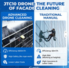 JTC10 Autonomous Facade Cleaning Drone | 22MPa High Pressure, Level 6 Wind Resistance