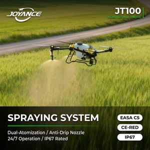 JT100 Three-in-one Multi-functional Agricultural Drone Autonomous Spray Seeding Lifting Drone Heavy Load Farm UAV with RTK FPV Night Vision