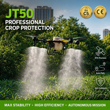 Professional JT50‑404 Farming Drone | Foldable Aerospace‑Grade Frame for Precision Crop Protection