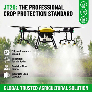 JT20 Industrial-Grade Structure & Centimeter-Level RTK Precision for Zero-Waste Farming