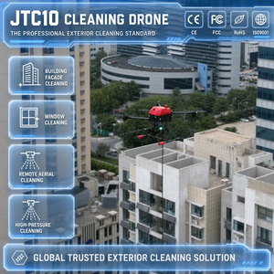 JTC10 Industrial Facade Cleaning Drone | 22MPa High Pressure For Deep Glass Surface Washing